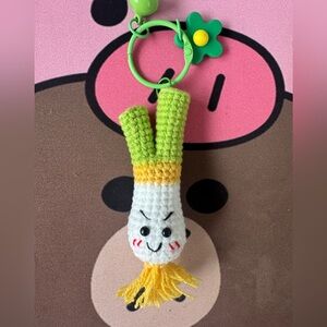 Crocheted Vegetable Keychain